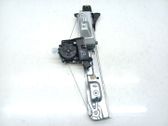 Rear door window regulator with motor