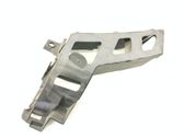 Bumper support mounting bracket corner