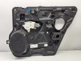 Rear door window regulator with motor