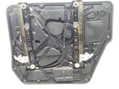 Rear door window regulator with motor
