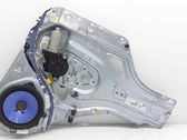 Rear door window regulator with motor