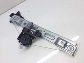 Rear door window regulator with motor