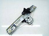 Rear door window regulator with motor