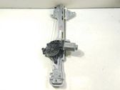 Rear door window regulator with motor