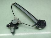 Rear door window regulator with motor