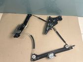 Rear door window regulator with motor