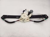 Rear door window regulator with motor