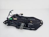 Rear door window regulator with motor
