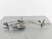 Front wiper linkage and motor
