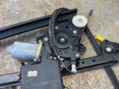 Rear door window regulator with motor
