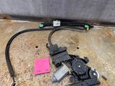 Rear door window regulator with motor