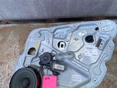 Rear door window regulator with motor