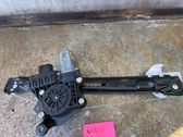 Rear door window regulator with motor