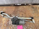 Front wiper linkage and motor