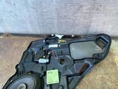 Rear door window regulator with motor