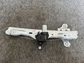 Rear door window regulator with motor