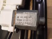 Rear door window regulator with motor