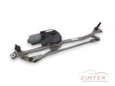 Front wiper linkage and motor