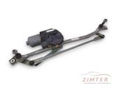 Front wiper linkage and motor