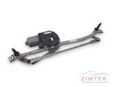 Front wiper linkage and motor
