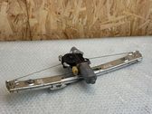 Rear door window regulator with motor