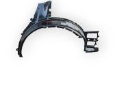 Rear arch fender liner splash guards