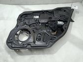 Rear door window regulator with motor