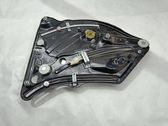 Rear door window regulator with motor