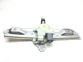 Rear door window regulator with motor