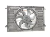 Radiator cooling fan shroud