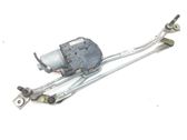 Front wiper linkage and motor