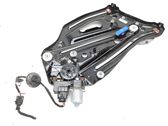 Rear door window regulator with motor