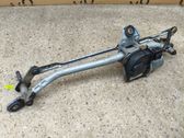 Front wiper linkage and motor