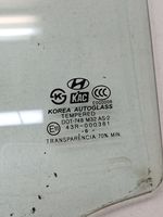 Hyundai Tucson JM Rear door window glass 43R000381