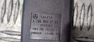 Mercedes-Benz GLE (W166 - C292) Takaistuimen turvavyö A1668600769