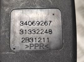 Volvo S60 Hebilla del cinturón de seguridad trasero 34069267