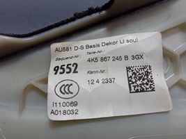 Audi A6 S6 C8 4K Muu kynnyksen/pilarin verhoiluelementti 4K5867245B