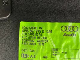 Audi A5 Poszycie / Tapicerka tylnej klapy bagażnika 8W6867975D