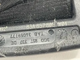 Audi Q3 F3 Takaistuimen turvavyö 83A857805