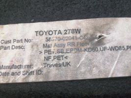 Toyota Corolla E120 E130 Doublure de coffre arrière, tapis de sol 5857002041