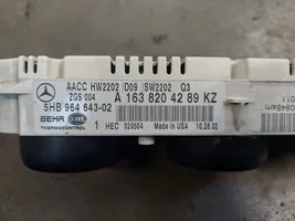 Mercedes-Benz ML W163 Ilmastoinnin ohjainlaite A1638204289