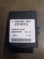 Mercedes-Benz E W211 Module de commande suspension pneumatique arrière A2515450216