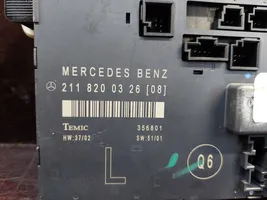 Mercedes-Benz E W211 Centralina/modulo portiere 2118200326