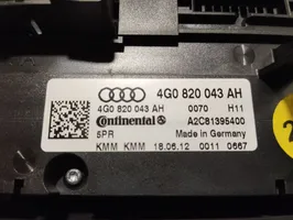 Audi A6 S6 C7 4G Interrupteur de climatisation (A / C) 4G0820043AH