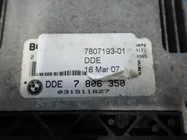 BMW 5 F10 F11 Moottorin ohjainlaite/moduuli (käytetyt) 7807193