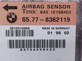 BMW 3 E36 Airbag control unit/module 12198403