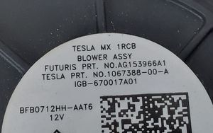 Tesla Model X Soplador/ventilador del asiento 106738800A