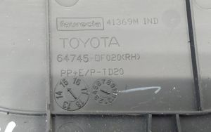 Toyota Verso Altro elemento di rivestimento bagagliaio/baule 647450F020