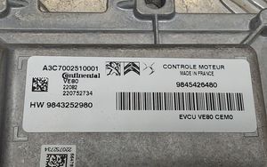 Citroen C4 III e-C4 Centralina/modulo del motore 9843252980