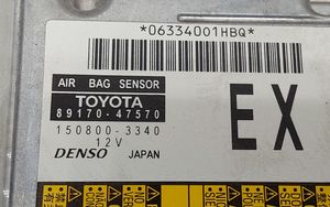 Toyota Prius+ (ZVW40) Turvatyynyn ohjainlaite/moduuli 8917047570